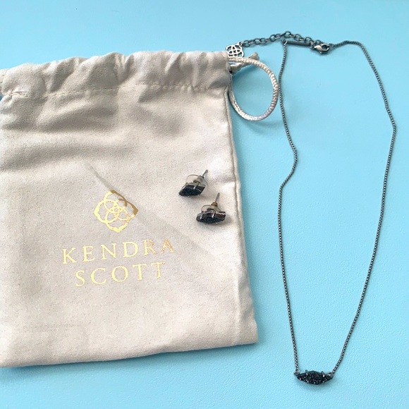 Kendra Scott Jewelry - Kendra Scott black drusy set